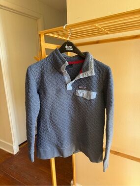 Patagonia Women’s Quilted Pullover Sweater - Blue